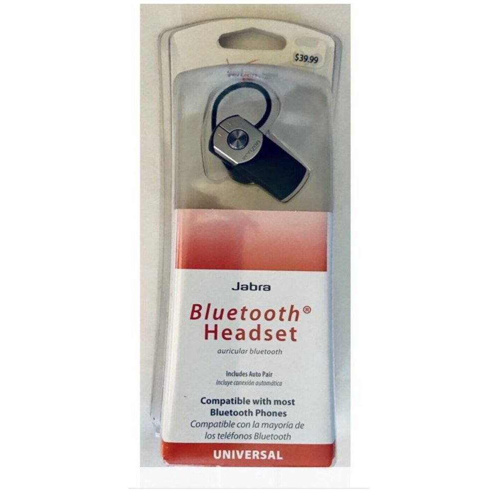 NEW Jabra 2050 Black Bluetooth Ear-Hook Headsets Compatible  w/most phones